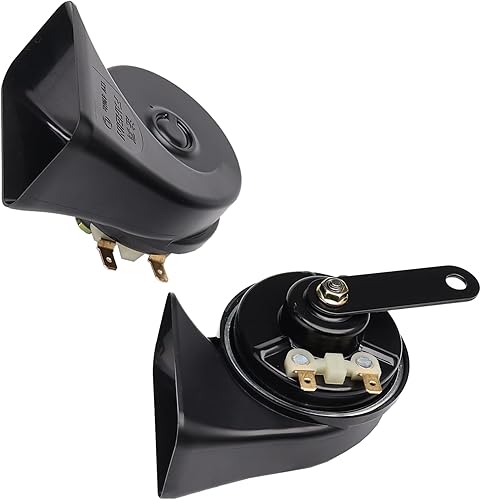 Miniatura 7 de Bocina de coche bocina de camión 12V cuerno impermeable alto bajo tono universal ajuste súper fuerte eléctrico caracol reemplazo