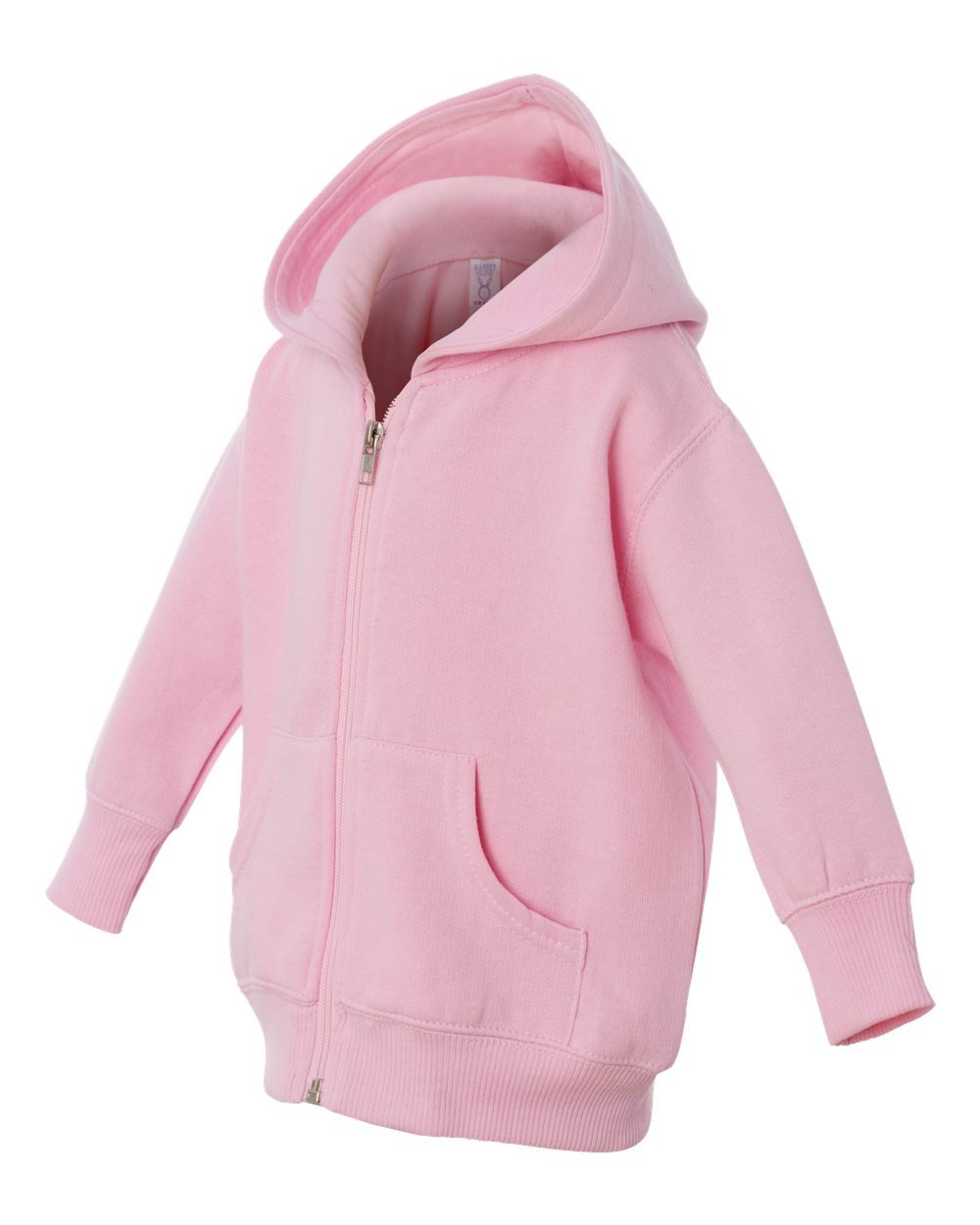 Infant Baby Boys or Girls Plain Zip Zipper Fleece Hoodie Sweater Jacket (6 mo., Pink)