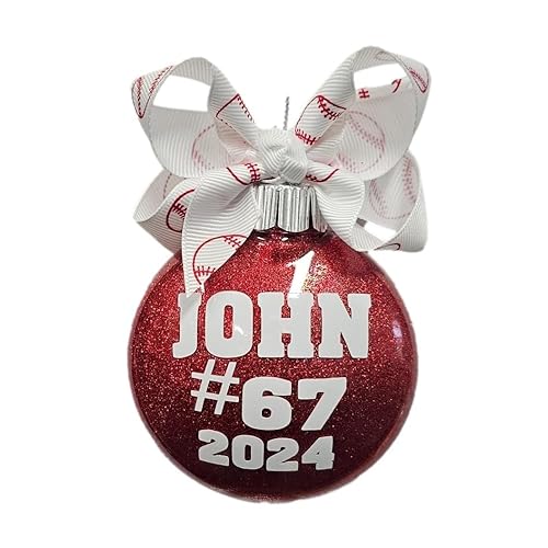 Personalized Glitter Name Christmas Ornament Gift for her or white elephant gift exchange