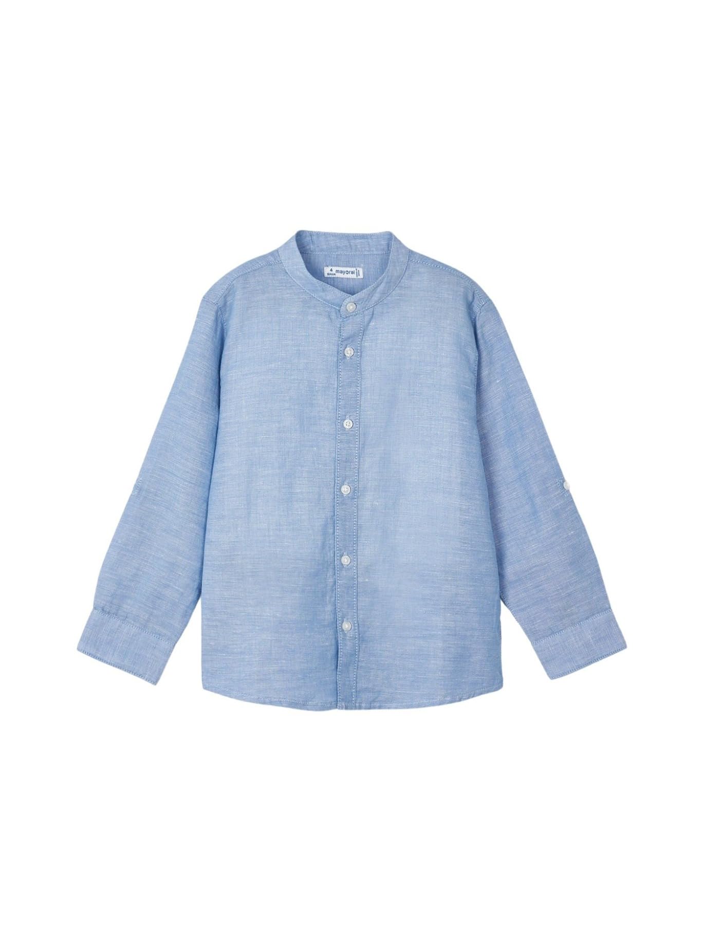 Mayoral Camisa m/l Cuello Mao Lino para niño