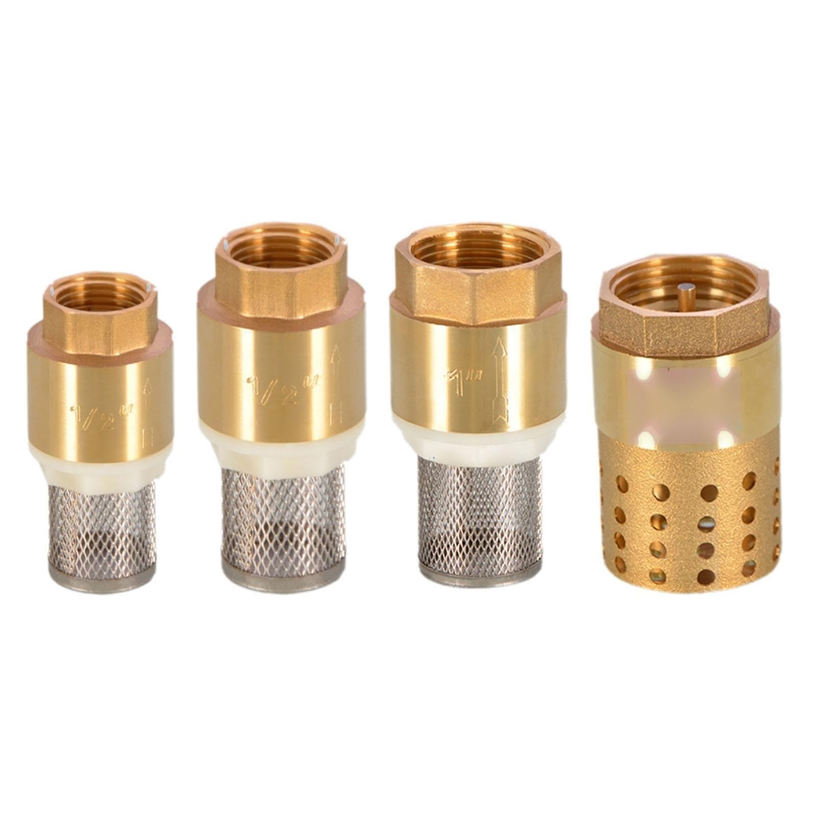 Dkgnyxnplj Dn15 With Mesh 1Pcs Brass Check Valve Dn15/20/25(Dn15 With Mesh)