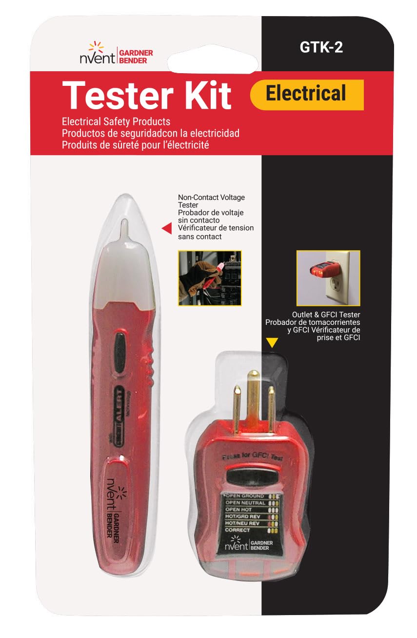 Gardner Bender GTK-2 Safety Kit, GVD-3504 Non-Contact Voltage Tester and GFI-3501 GFI Tester, 2-Piece — Amazon image 3