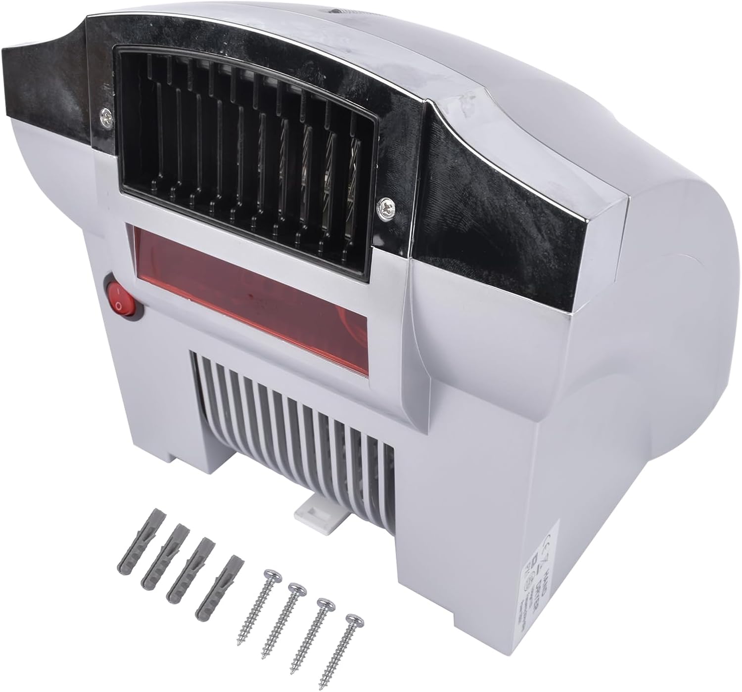 1800W Commercial Hand Dryer, Automatic Electric Hand Dryer, Noise Reduction High Speed Hand Air Dryer for Commercial & Household, Silver Mixizap