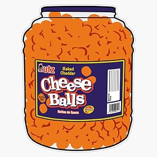 Cheese Balls Sticker Vinyl Bumper Sticker Decal Waterproof 5"
