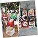 Cabilock 24pcs Christmas Festival Candy Boxes Holiday Goodie Boxes Assorted Designs Including Christmas Trees Gingerbread Men Houses Santa for Parties and Celebrations