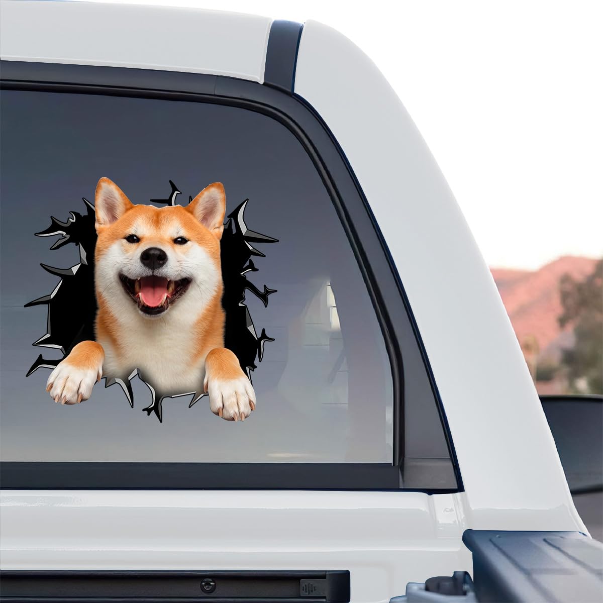 Cute Dog Stickers for Car Window Decals Waterproof Funny Sticker (Shiba Inu Stickers)