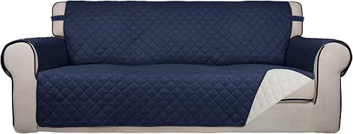 PureFit Reversible Quilted Sofa Cover, Water Resistant Slipcover Furniture Protector,