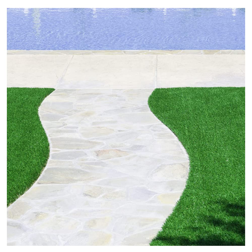 Questo Tappeto di Erba Artificiale di Alta qualità per Decorazioni Esterne, Ideale per balconi, Giardini e Cortili, è Resistente e Realistico. 1x15 m. Tappeto di Erba Sintetica simulata.