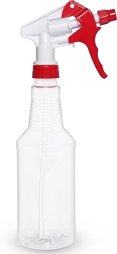 Miniatura 1 de BRIGHTFROM Botella pulverizadora de plástico, 16 onzas vacía, espray de gatillo ajustable fino para fluir, a prueba de fugas, transparente,