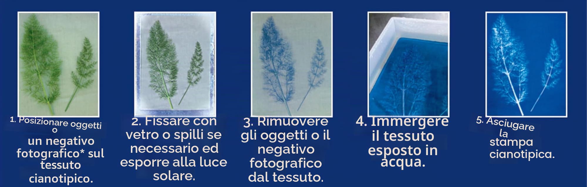 Jacquard Set sensibilizzatore per cianotipo