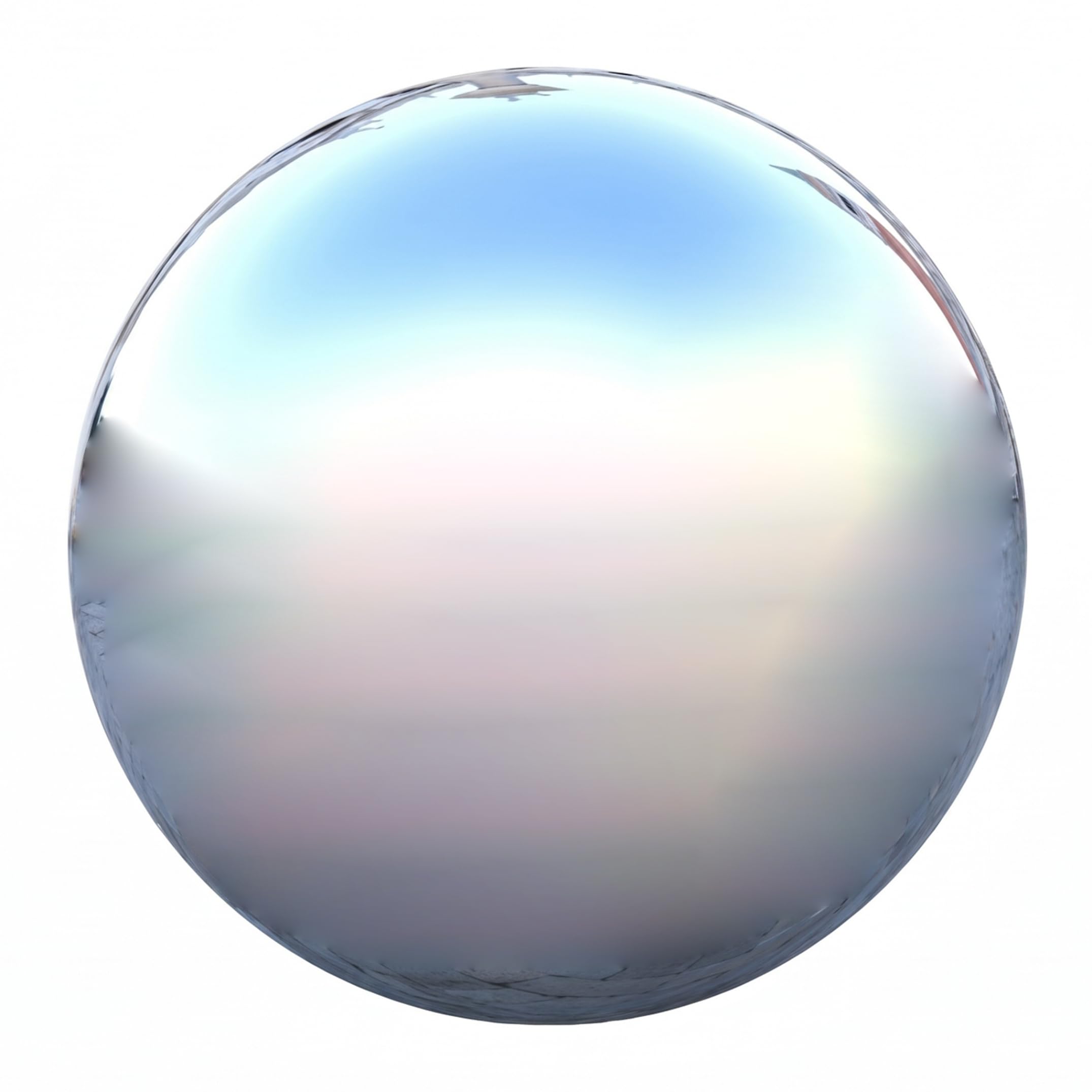 Bemonew Garden Ball, Shatterproof Stainless Steel Gazing Ball 10 Inch Corrosion-Resistant Silver Globe for Indoor Outdoor
