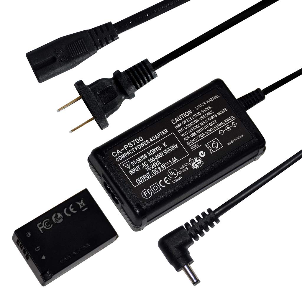 ACK-E17 AC Power Adapter and DR-E17 DC Coupler Kit Compatible for Canon EOS M3, EOS M5, EOS M6 Mirrorless Digital Cameras