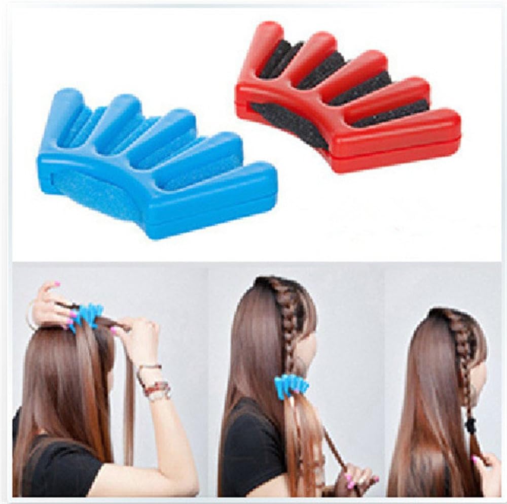 senlinlv 2 PCS Sponge Hair Styling Tools Fast Bun Maker Braider Braid Stylist Hair Roller Accessories Twist Plait Hair DIY Braiding Tool