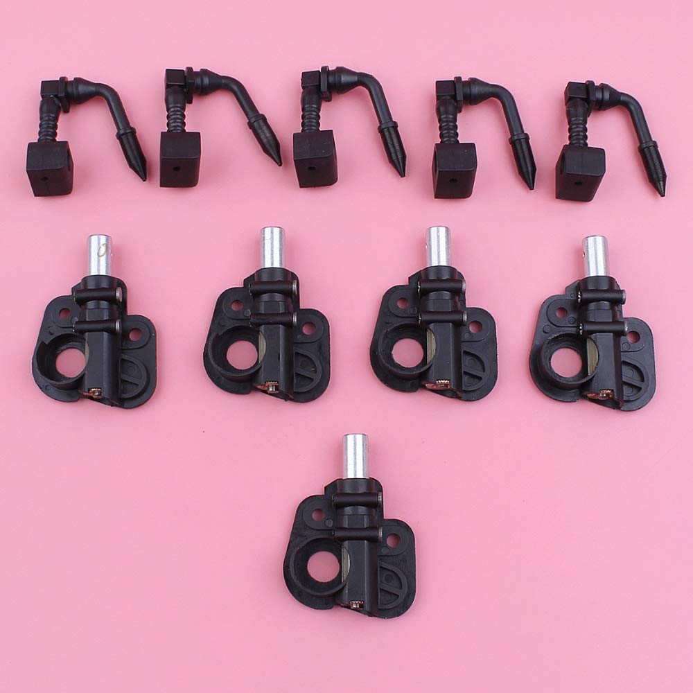 HAOHAO 5pcs / Lot de la Bomba de Aceite Pick Up engrasador Compatible with Socio 351 352 370 350 371 390 391 401 420 Motosierra Repuesto de reemplazo de Herramientas Parte