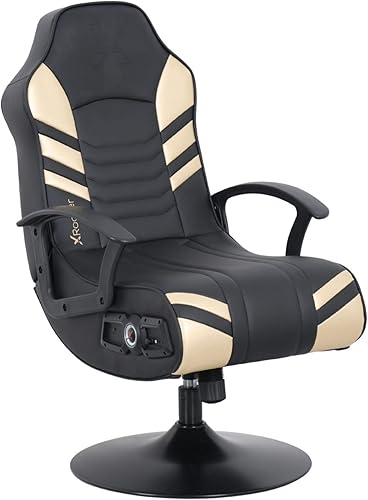 X Rocker PC Computer Video Gaming Office Pedestal Chair, Built in Audio Speakers, Ergonomic Design, Gamer Chair for Adults, Teens, Men, Boys, Girls