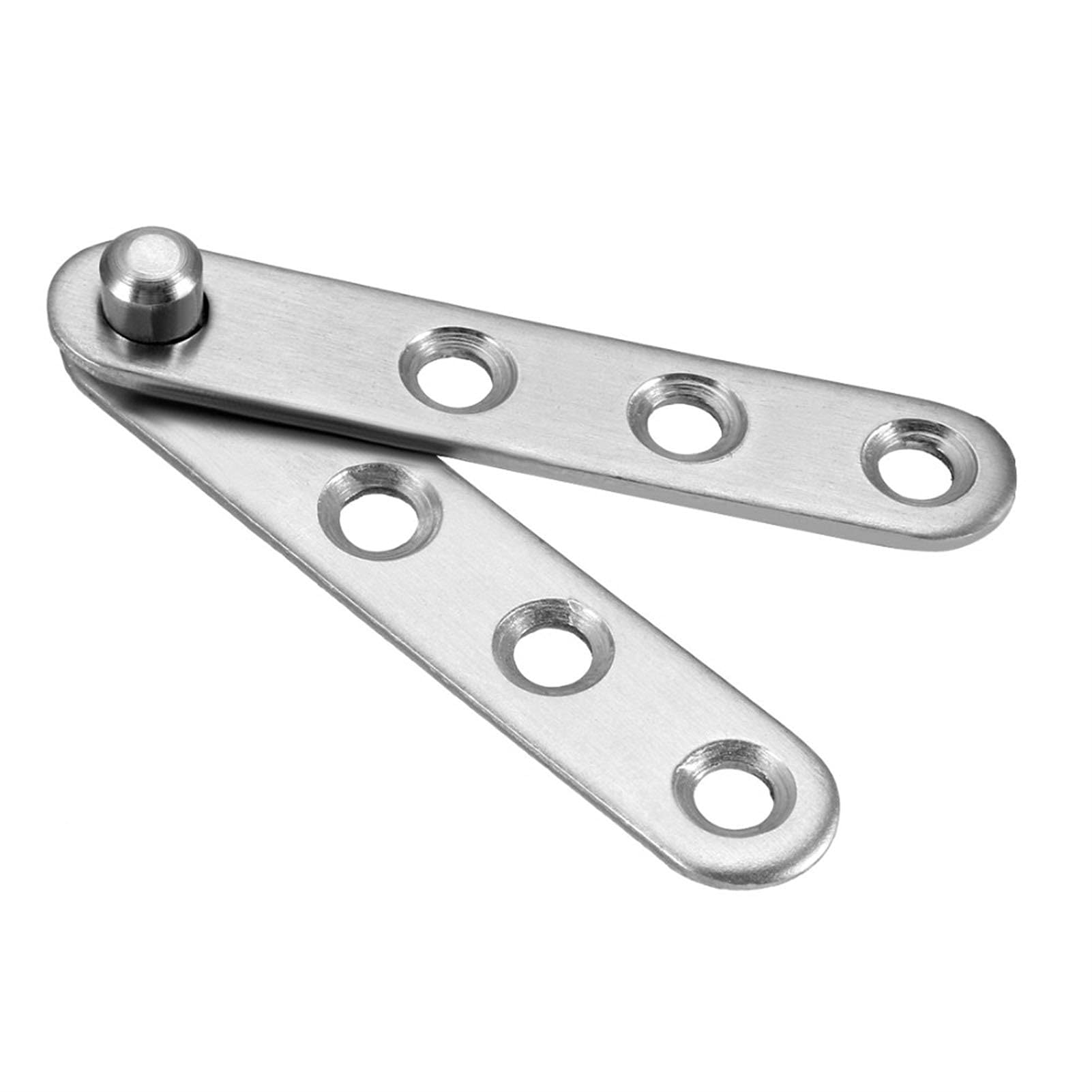 AUNANGLJSCS 10Pcs 58mm Stainless Steel Long 360 Degree Rotating Door Pivot Hinge Home, Tool Box, Window, Cabinet Hardware