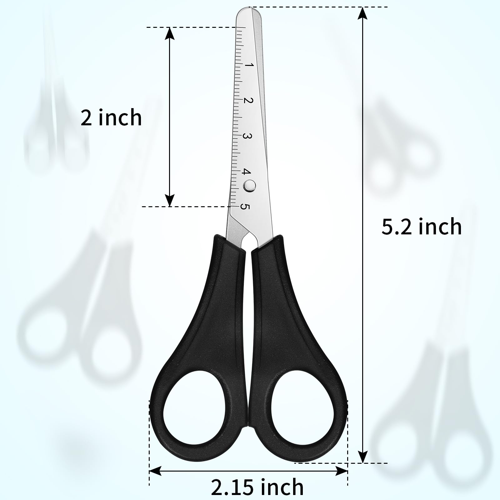 Honoson 150 Stück Scheren, Großpackung 12,7 cm, stumpfe Spitze, Kindersicherheitsscheren, Großpackung, Allzweckschere für Schule, Klassenzimmer, Kindergarten, Primärhandwerksprojekte, Büro, Nähen
