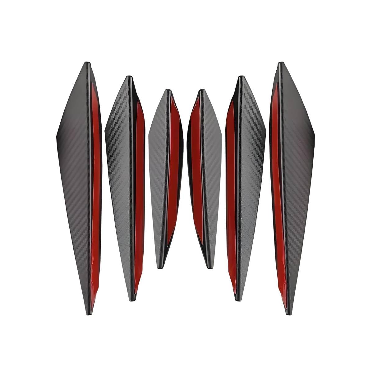 Tryagat Front Bumper Canards for Toyota Auris (E180) Hatchback 2013-2018, Spoiler Lip Splitter Fins Front Apron Winglets Exterior Trim Diffuser Valance Guard Plate,Carbon Fibre
