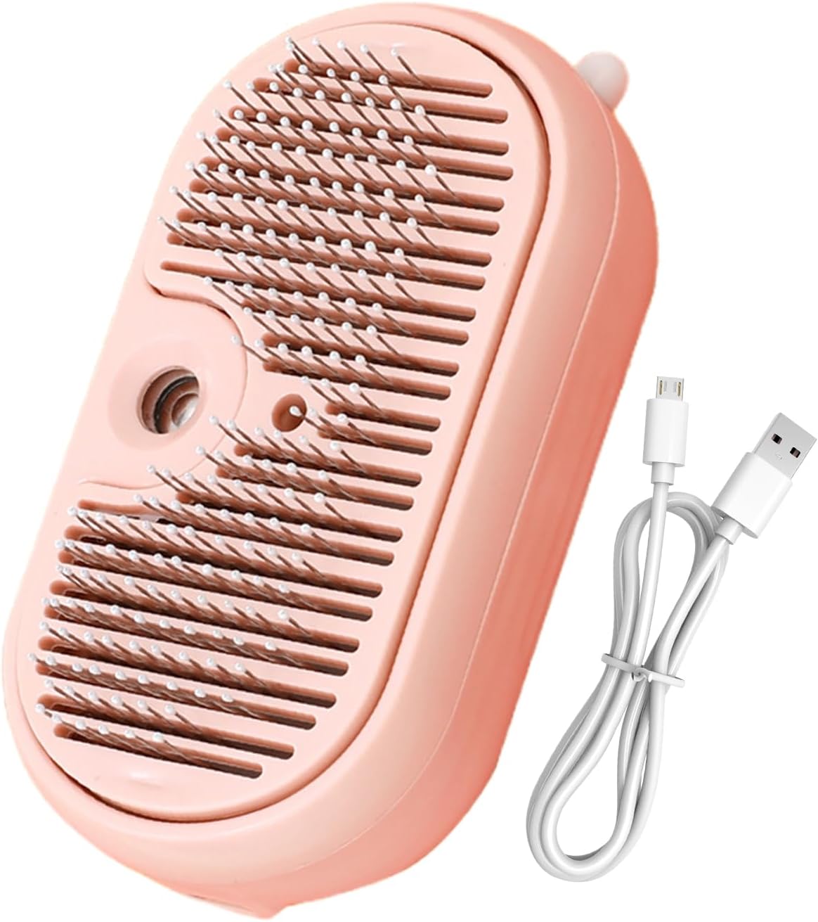Cat Steamer Brush, Dog Grooming Detangle, 2.36×1.38×4.33 Inches Easy to Use & Maintain, Gentle Pet Bristle Comb for Healthier Coat and Skin Without Causing Discomfort