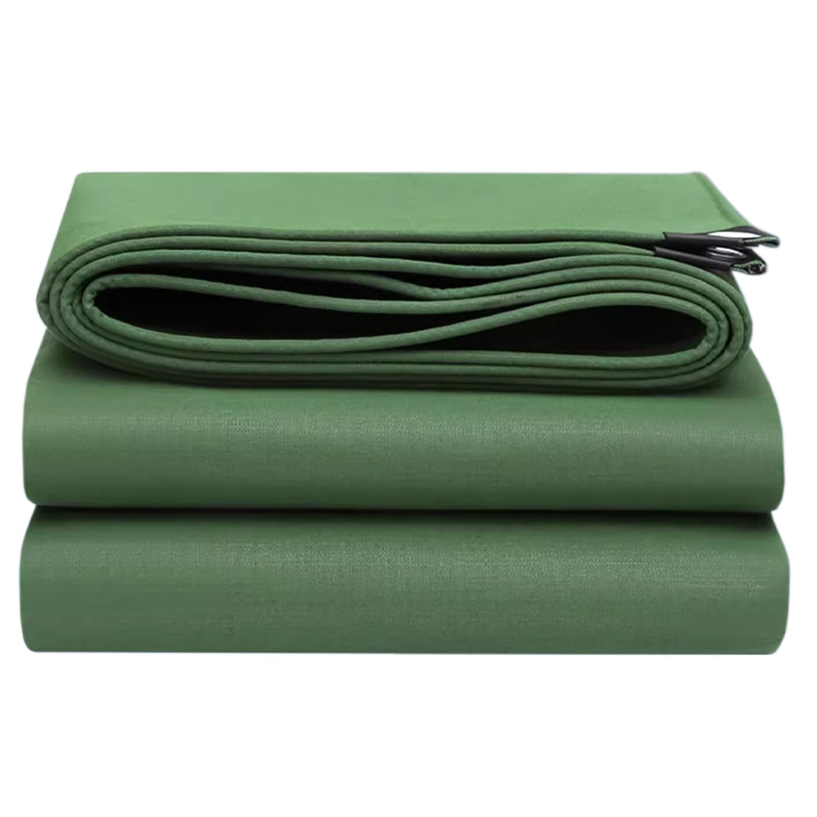 Telo di copertura in tela cerata verde resistente impermeabile con occhielli in alluminio, teli di fondo per tenda da giardino da campeggio all'aperto, 600 g/m² crittografato e ispessito(Size:1.8x1.8m
