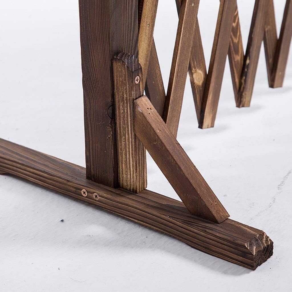 PLJKIHED Valla de Madera/barandilla telescópica/barandilla antiséptica para Exteriores/Cerca Decorativa de jardín/partición telescópica (tamaño: 160 cm x 70 cm) Stabilize
