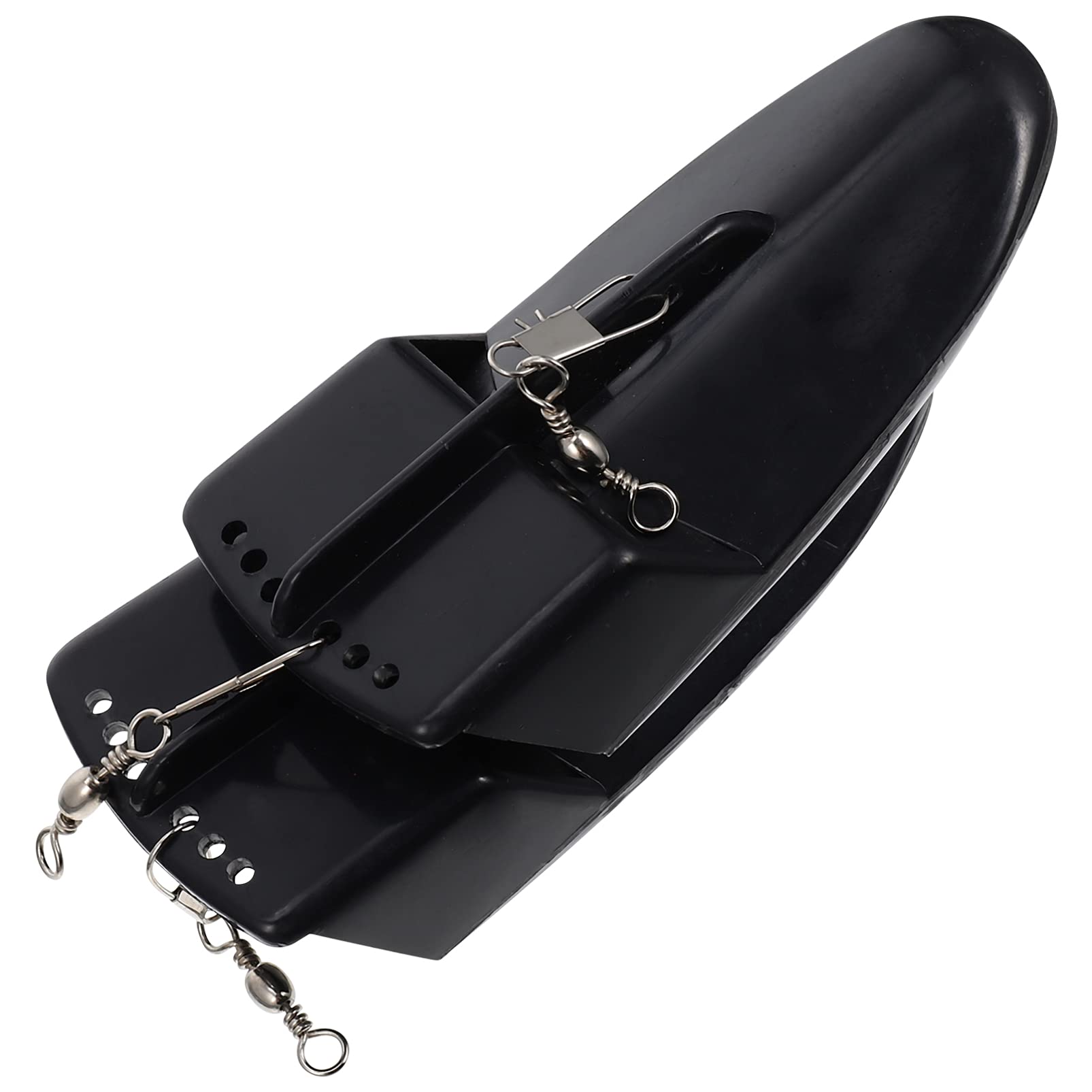 Amosfun 2Pcs Fishing Trolling Diving Board Fishing Lures Bait Rigs Fishing Beads Fishing Hooks Swimbaits Lures Kit for Freshwater Saltwater