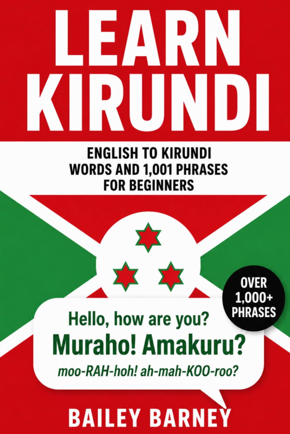 Learn Kirundi: English to Kirundi Words and 1,001 Phrases for Beginners