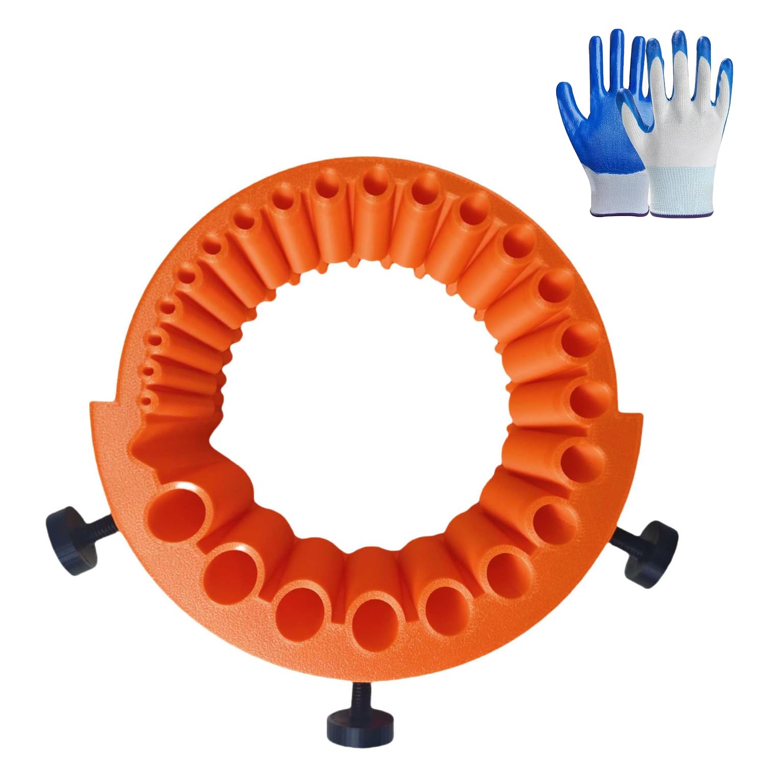 Affûteur De Forets Pour Meuleuse 125mm - Pour Forets 2-13mm - Avec Gants - Plastique Orange