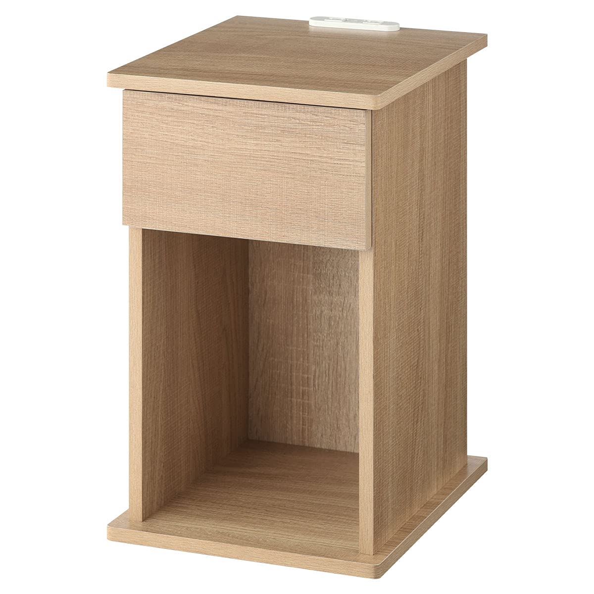 Amazon.co.jp: ぼん家具 サイドテーブル 引き出し コンセント 2口 幅  