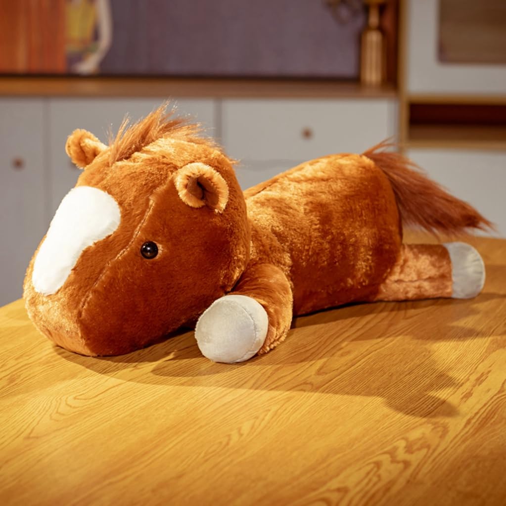 Amazon｜馬 ぬいぐるみ 白馬 インテリア 馬ぬいぐるみ 抱き枕 おもちゃ 