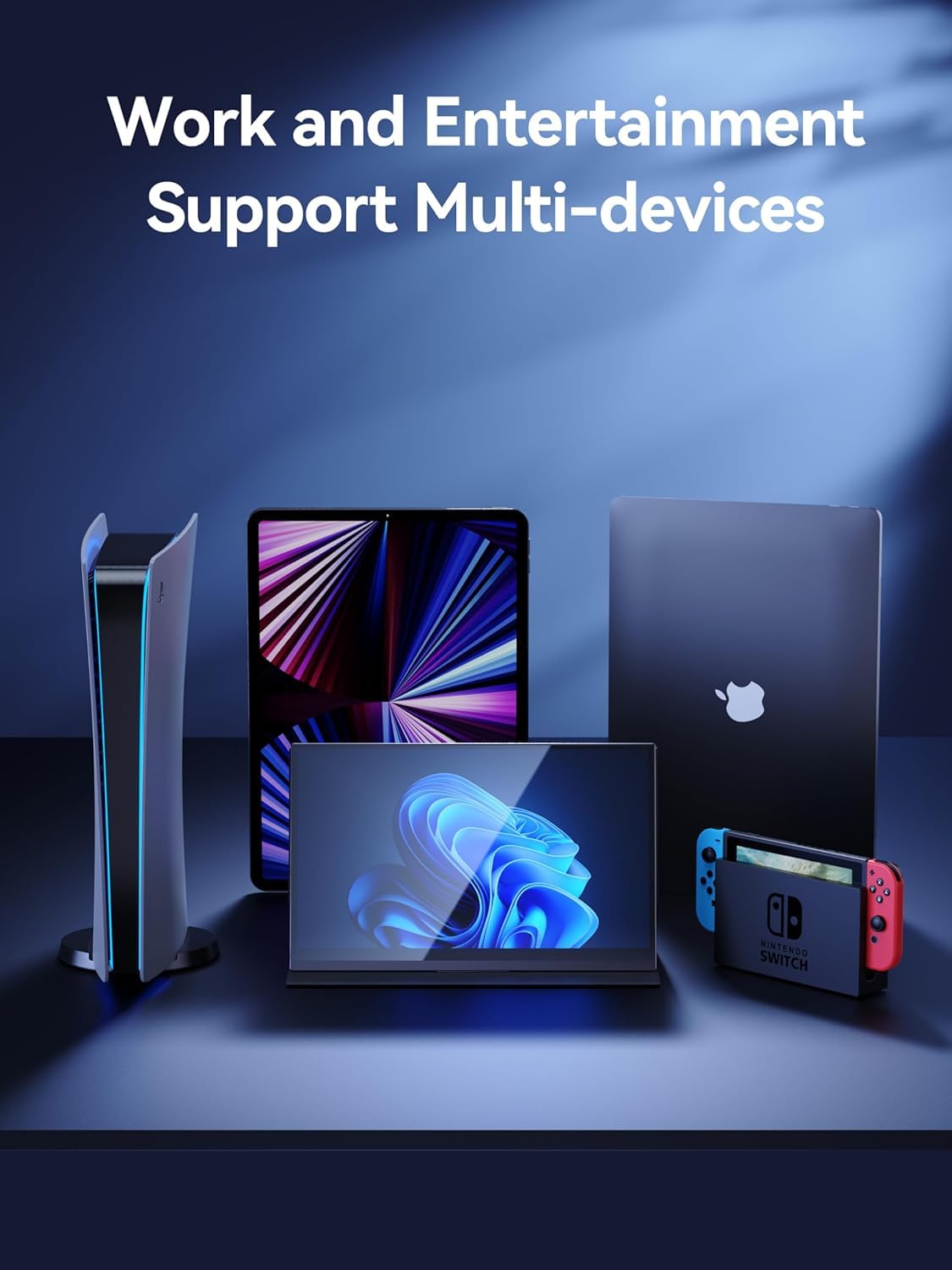 MINISFORUM Monitor portatile MSS-A156, 15.6 2K 144Hz Full Touchscreen, 2560 x 1440 QHD, 400 nit e monitor da gioco IPS portatile, 100% DCI-P3, HDR 400