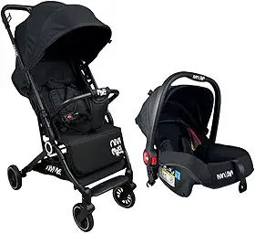 Carrinho de Passeio C/Bebê Conforto TS NIVI Maxi Baby (Preto)