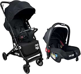 Carrinho de Passeio C/Bebê Conforto TS NIVI Maxi Baby (Preto)