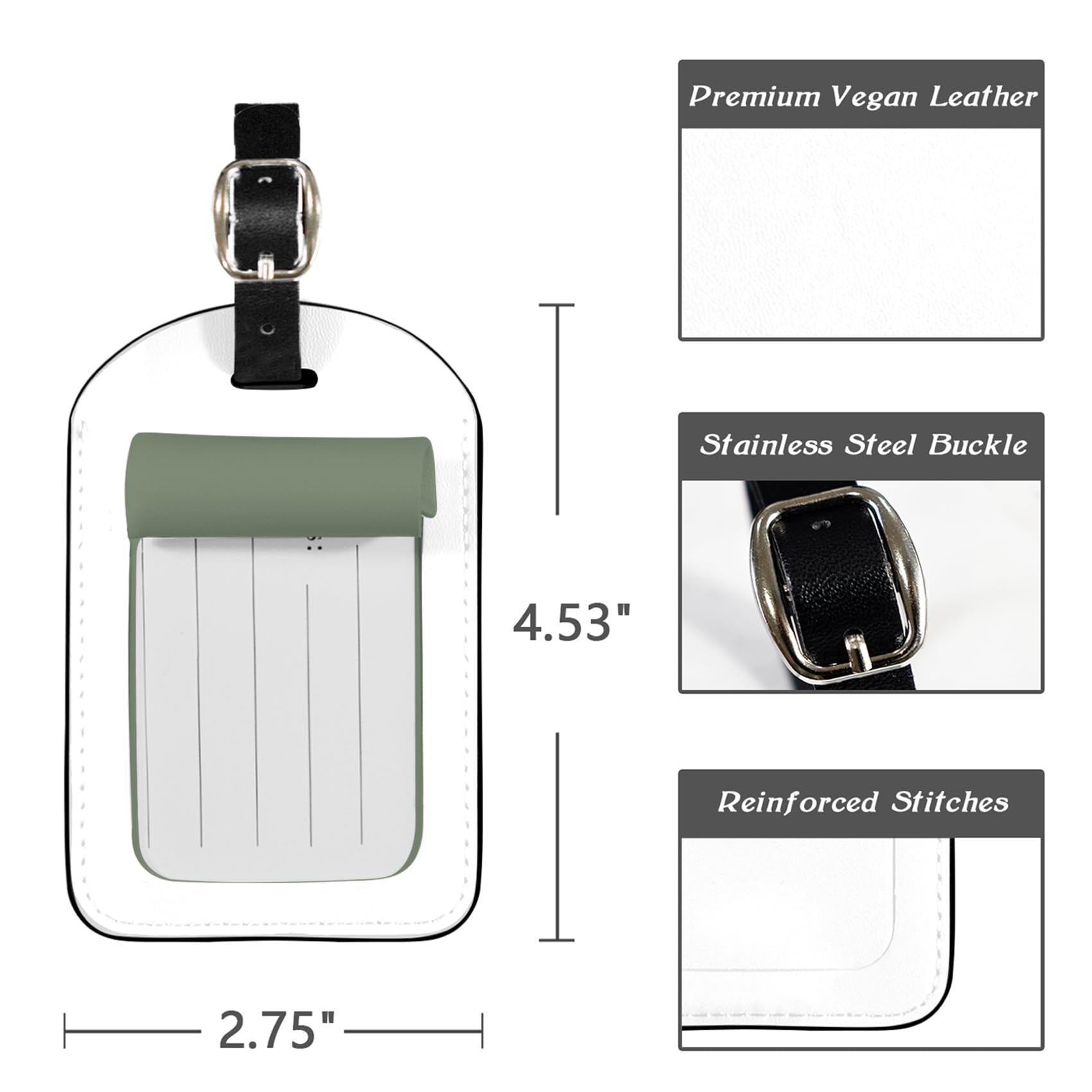 Etiqueta de equipaje de cuero personalizada con iniciales personalizadas para maletas, protección de privacidad, etiquetas de viaje, etiquetas de identificación para mujeres, hombres, crucero