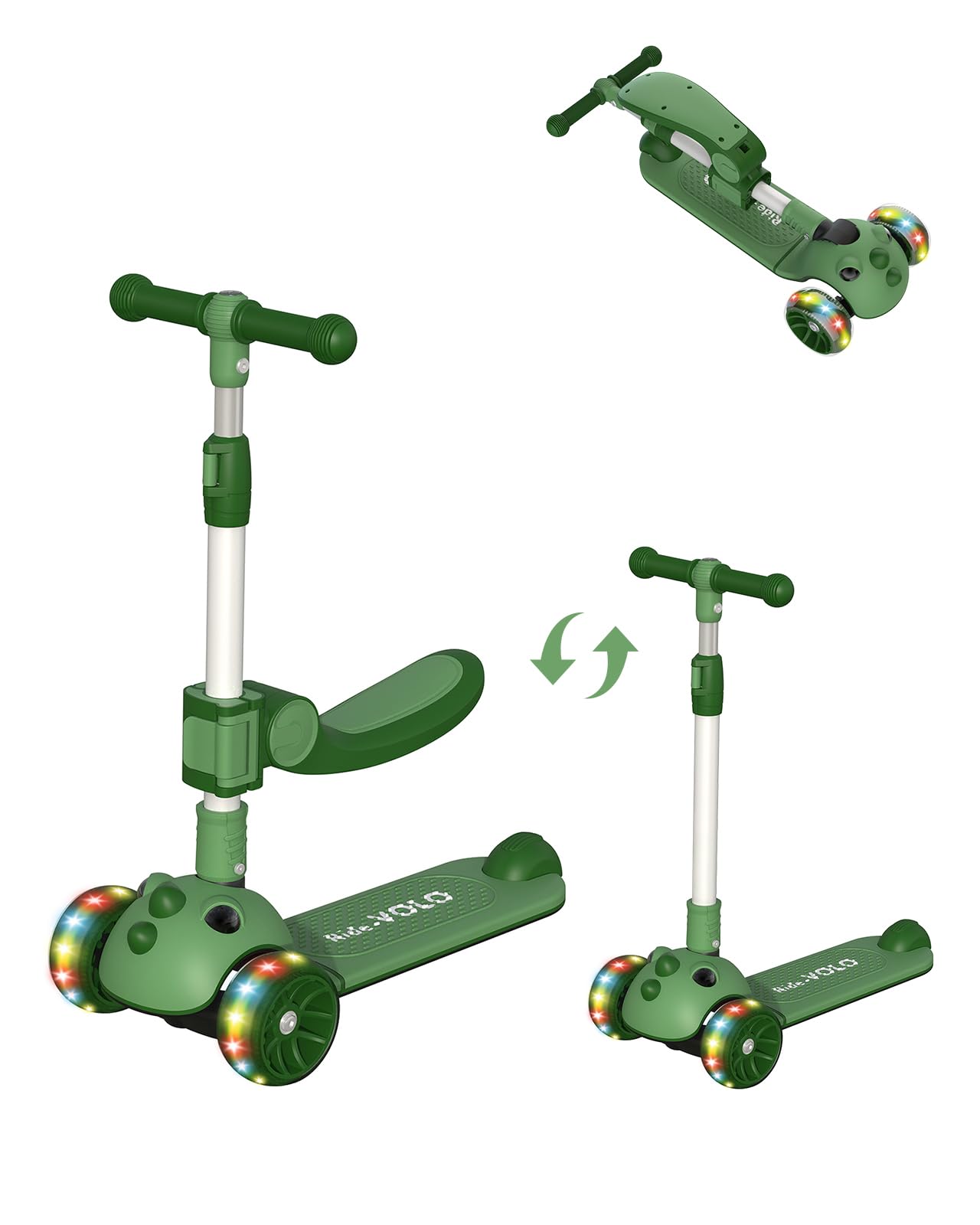 Amazon.co.jp: キックスクーター 子供用 キックボード RideVOLO 2way 