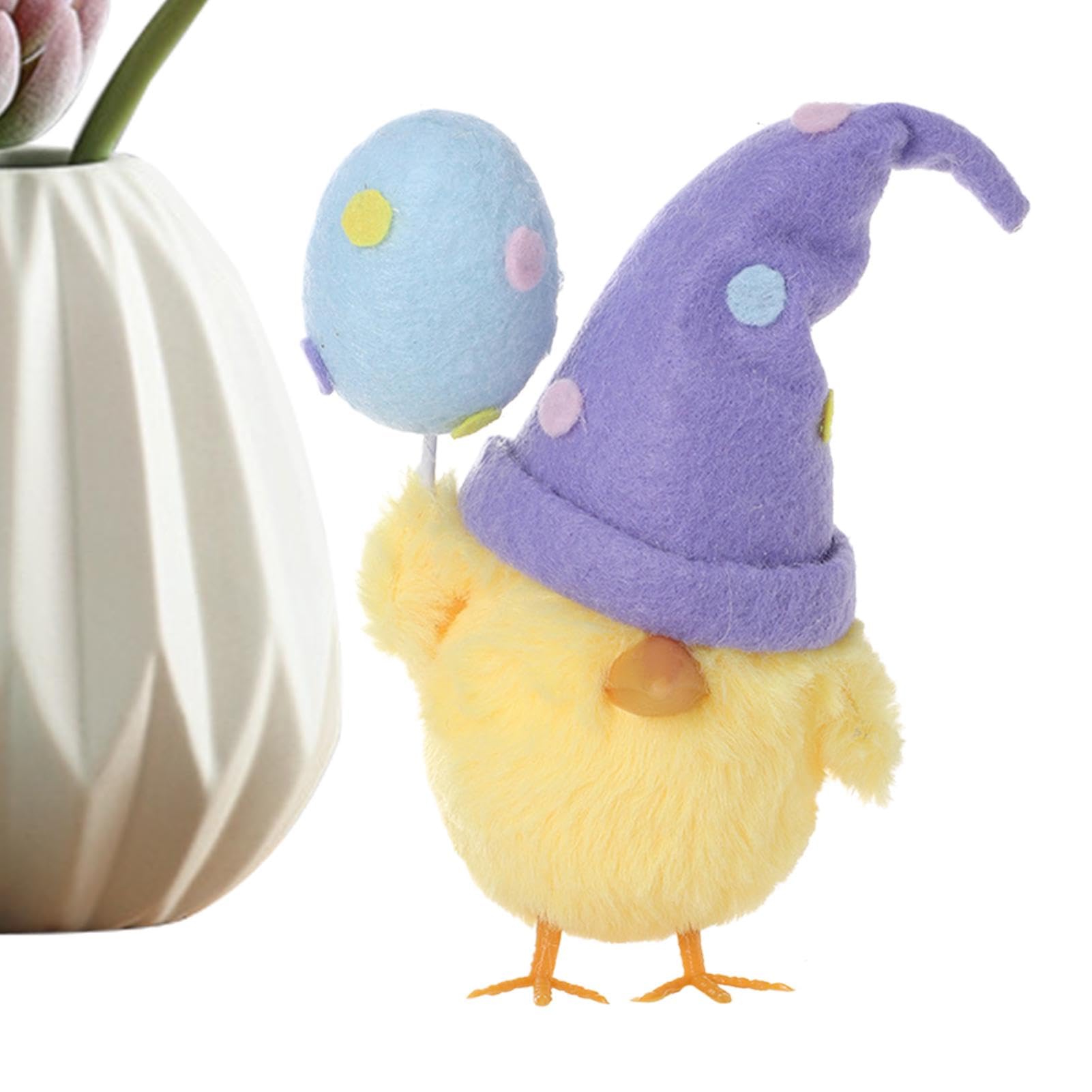 Decoración de pollitos de Pascua - Decoración de bebé de 16 Cm, Tema de pollitos, pollitos, armarios y pollitos ideales para computadoras de escritorio.