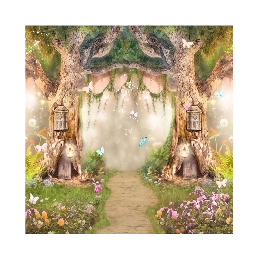 Fairy Tale Background Leowefowa 10x10ft Enchanted Forest Backdrop ...
