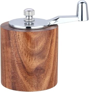 Pepper Pepper Mill Kitchen Hand Crank Pepper Grinder, Adjustable Coarseness, Kitchen Manual Pepper Grinder Sea Salt Herb Spice Rock Salt Mill Spice Mill Condiment Salt Mill