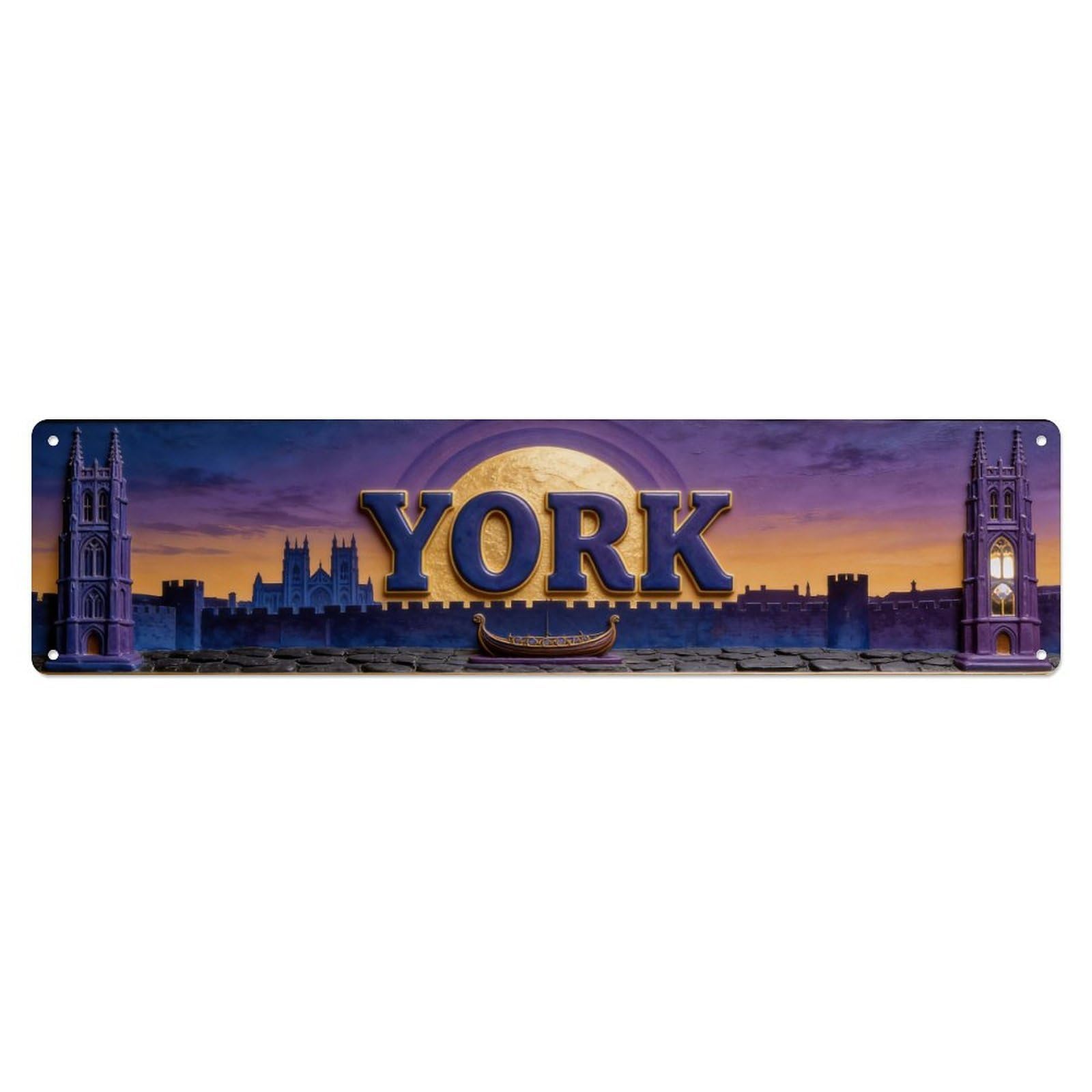 York England Vintage Metal Tin Sign