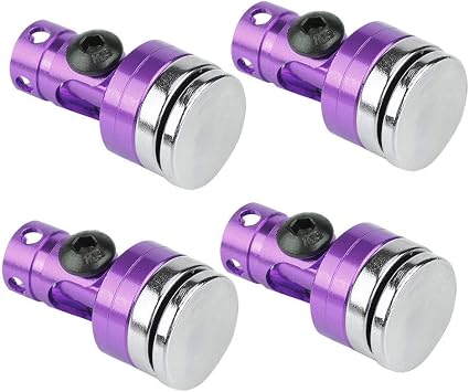 RC Magnetic Body Post, 4Pcs Stealth Model Car Body Post Mount Body Body Mount, RC Vehicle Accessories for SCX10 4WD 110Purple