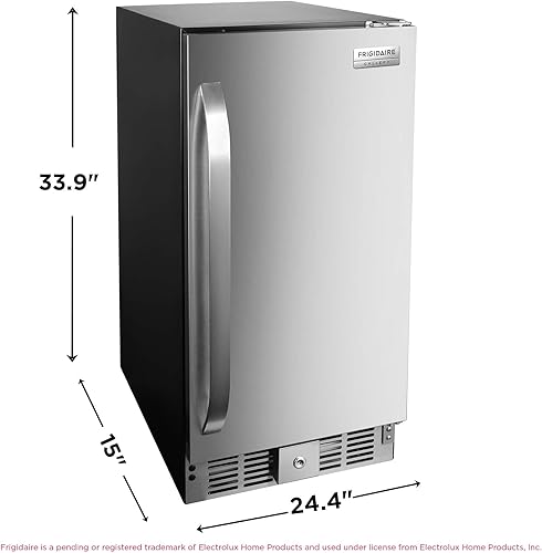 Miniatura 5 de Frigidaire Capacidad de 3 pies cúbicos integrada en el refrigerador, debajo del mostrador, sin escarcha, acero inoxidable