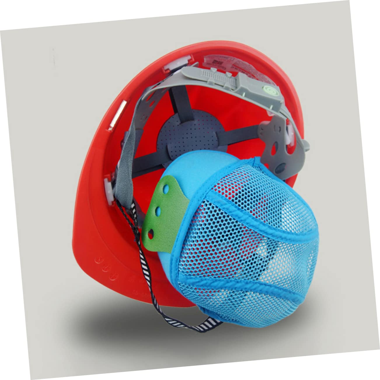 HOMSFOU Blaues Futter Sicherheitshelm Schweißband Sicherheitshelm Zubehör Anstoßkappeneinsätze Schutzhelme Schutzhelm-einlagepolster Hardhat-Innenfutter Aus Air-mesh