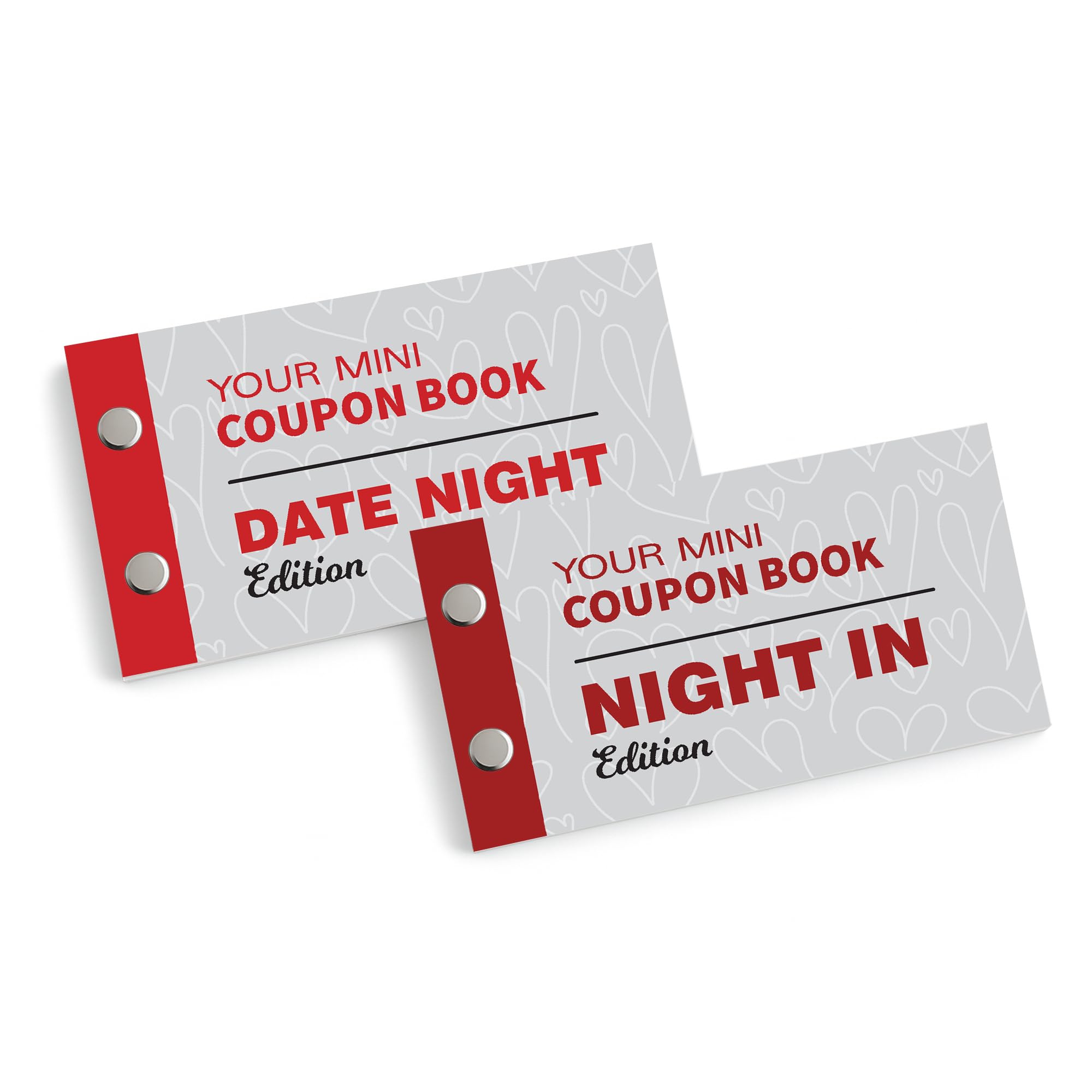 Red Ocean Date Night Bundle of 2 Coupon Books Date Night Ideas For Couples Fun Anniversary Present For Boyfriend Girlfriend Birthday Valentines Gifts For Him and Her