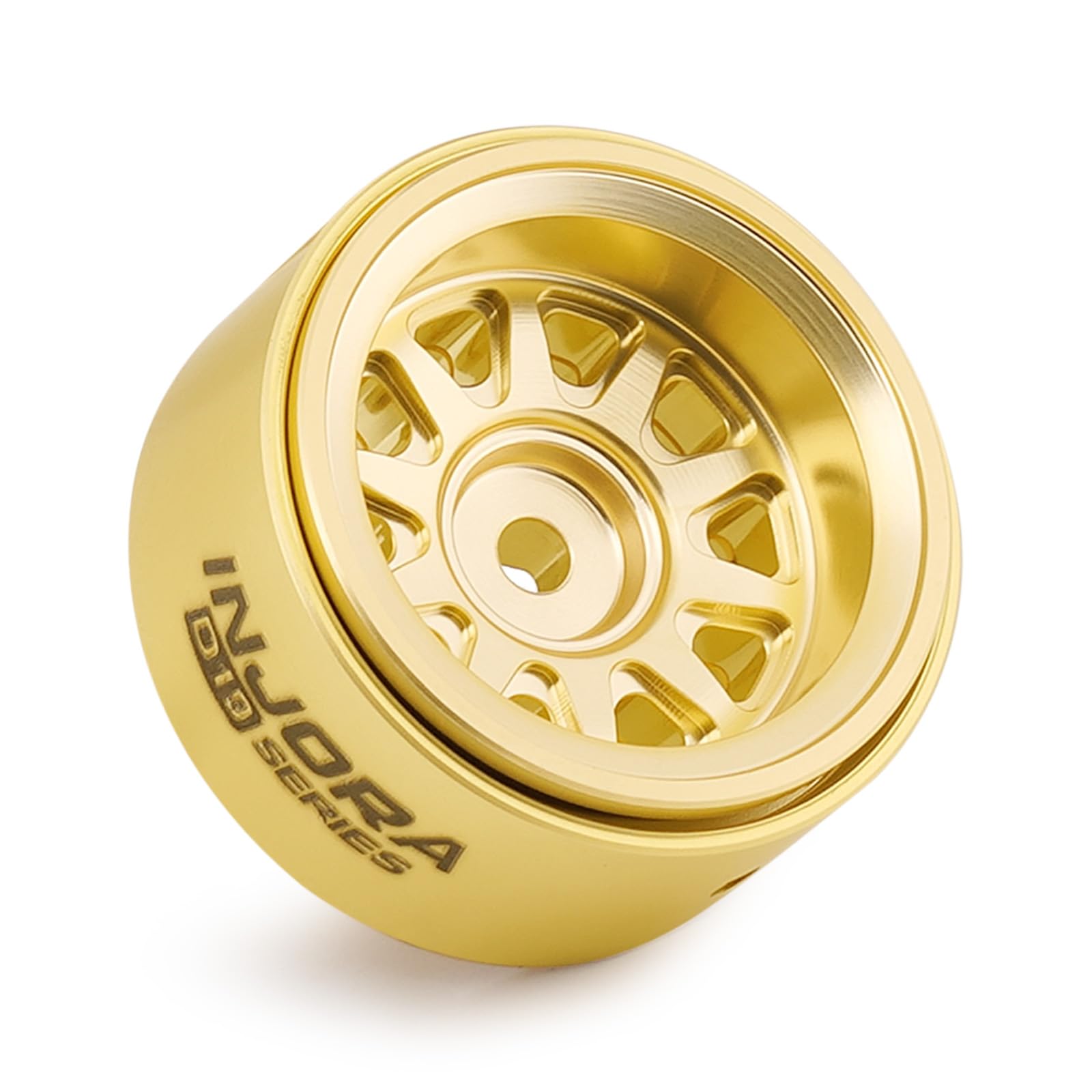 INJORA RC D19 - Ruedas Beadlock de latón de 0.7 pulgadas para 1/30 Axial SCX30 (W7007)