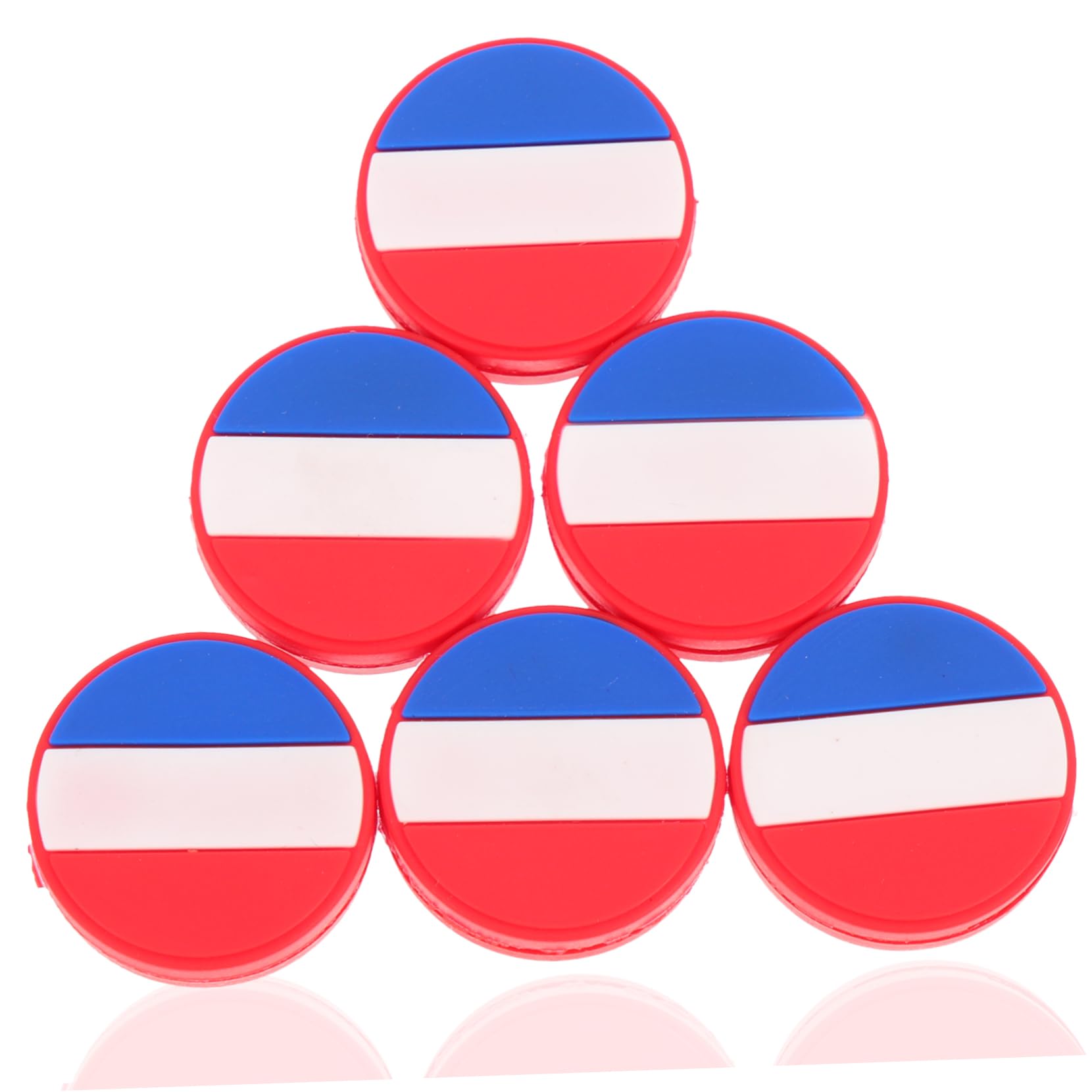 KICHOUSE Silicone Tennis Racket Damper Strings Flag Style 6 Count for Reduced Shock Style