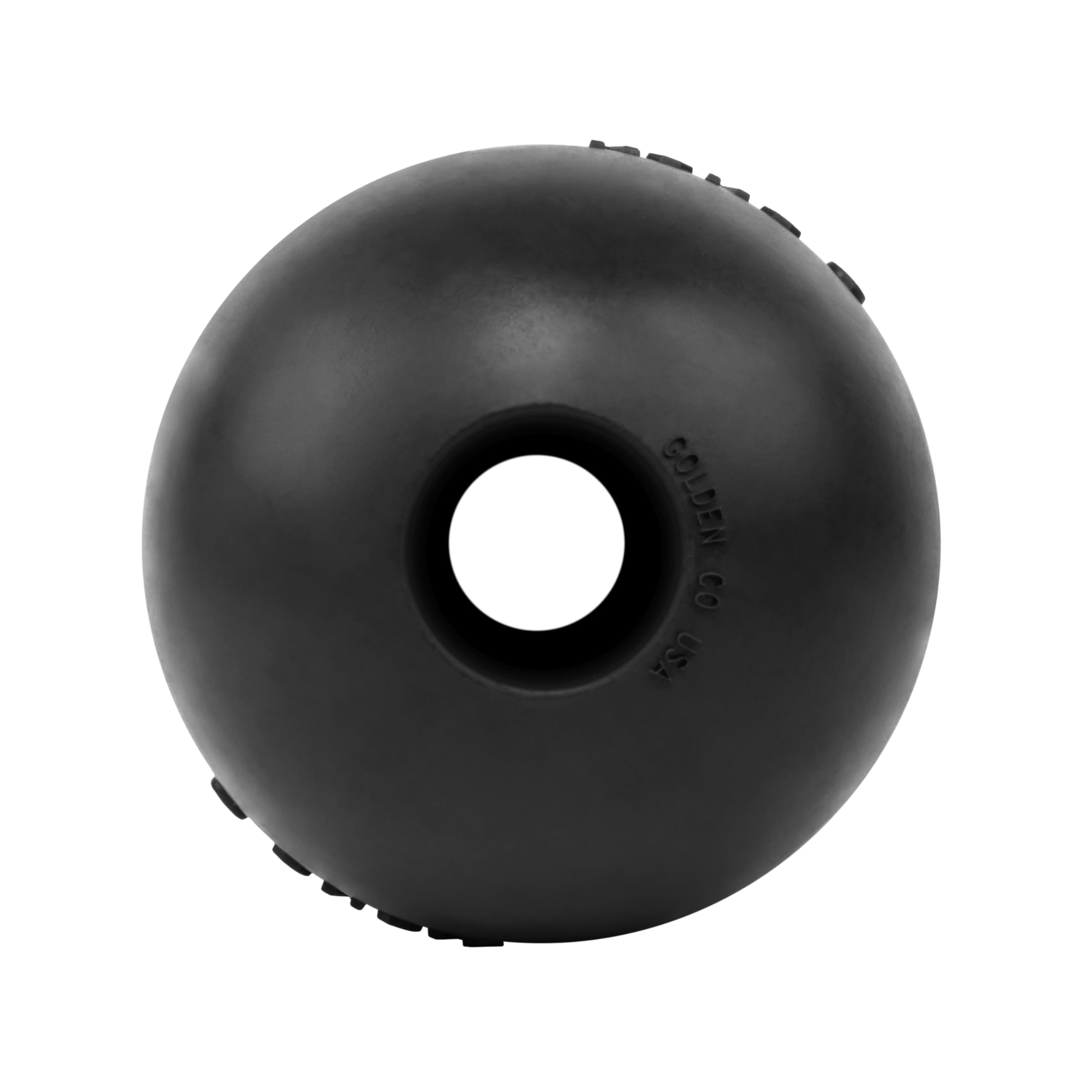 KONG Extreme Ball with Hole - Fetch Toy - Durable Dog Toy for Training, Interactive Playtime & More - Natural Extreme Rubber Ball - Black - for Large Dogs