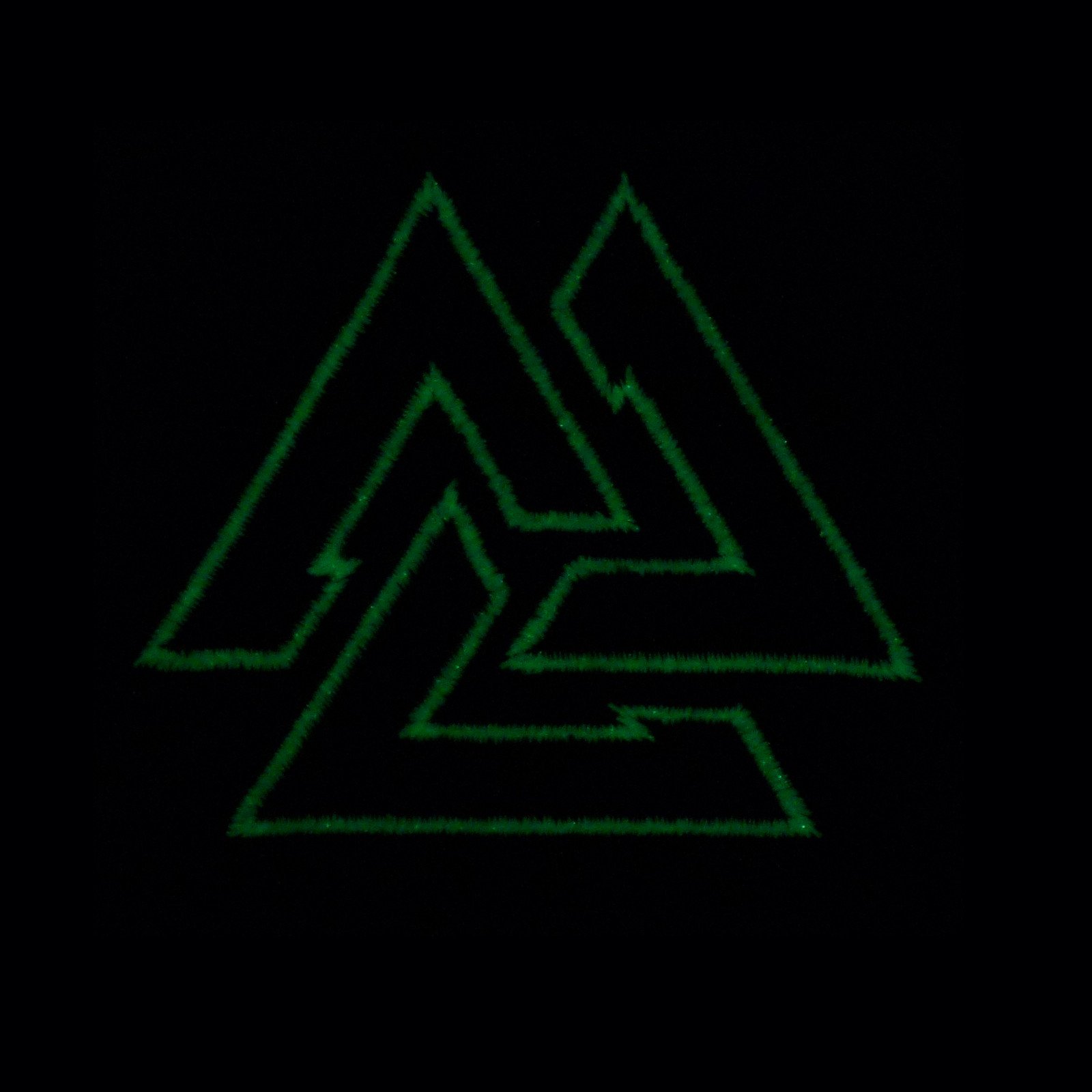 Glow Dark Valknut Norse Heathen Rune Odin Viking Runic