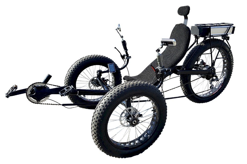 Fat Tire Tadpole Electric Recumbent Tricycle Trike 3 Wheels Bike :  Amazon.ca: Sports \u0026 Outdoors