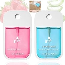 Mist Hydrating Hand Sanit-izer Spray for Adults,Cleanses Your Hands,Hand Sanit-iser Travel,Hand Sanit-iser Mini,Small Hand Sanit-iser,Mini Travel Essentials,Multi-Flavor,Hand Spray,Strawberry+Aloe