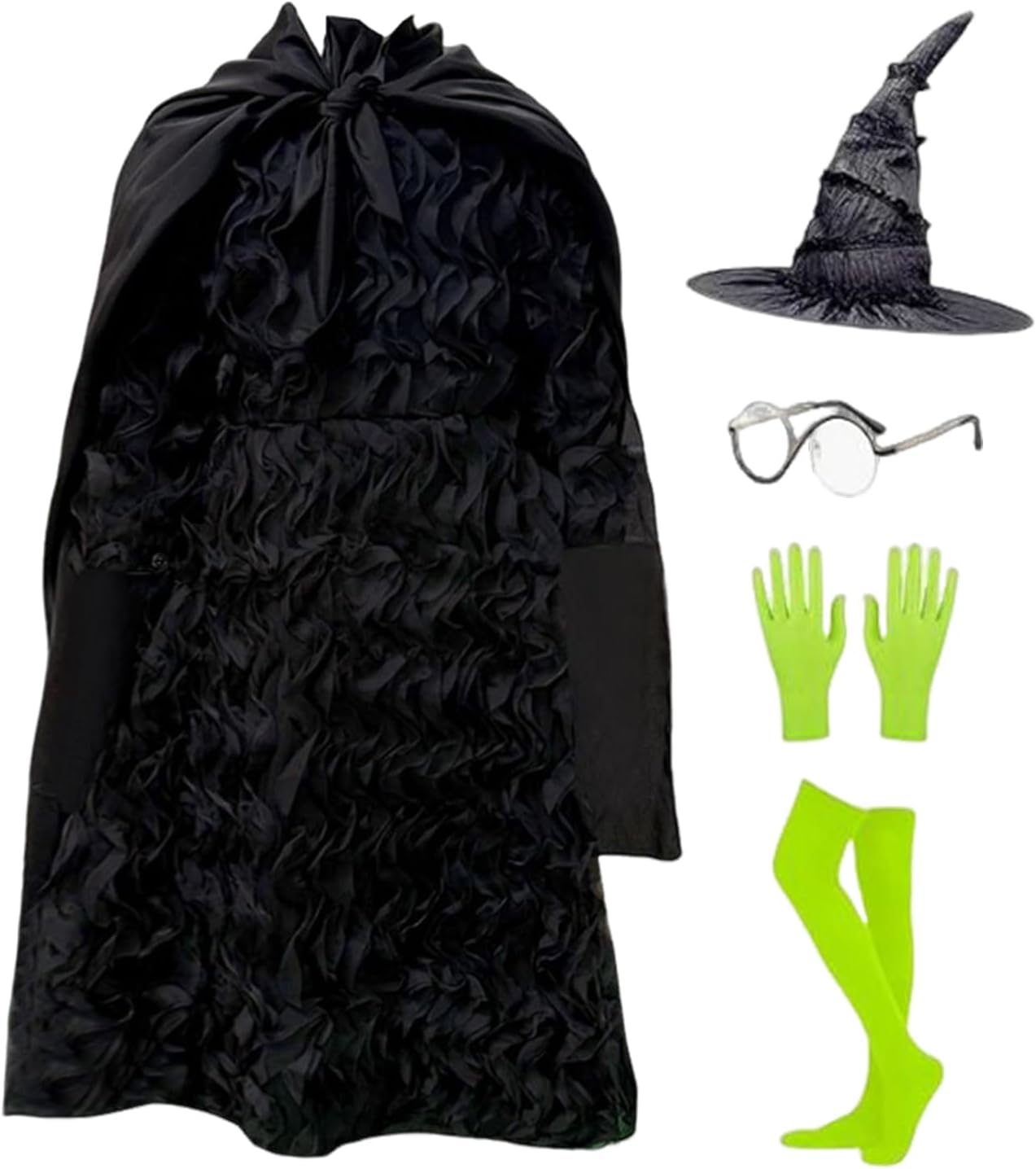 女児 魔女 衣装,女の子用魔女コスチューム黒ドレス | 通気性の良い服装5-12歳 | ドラマ キャラクター チャレンジ パーティー